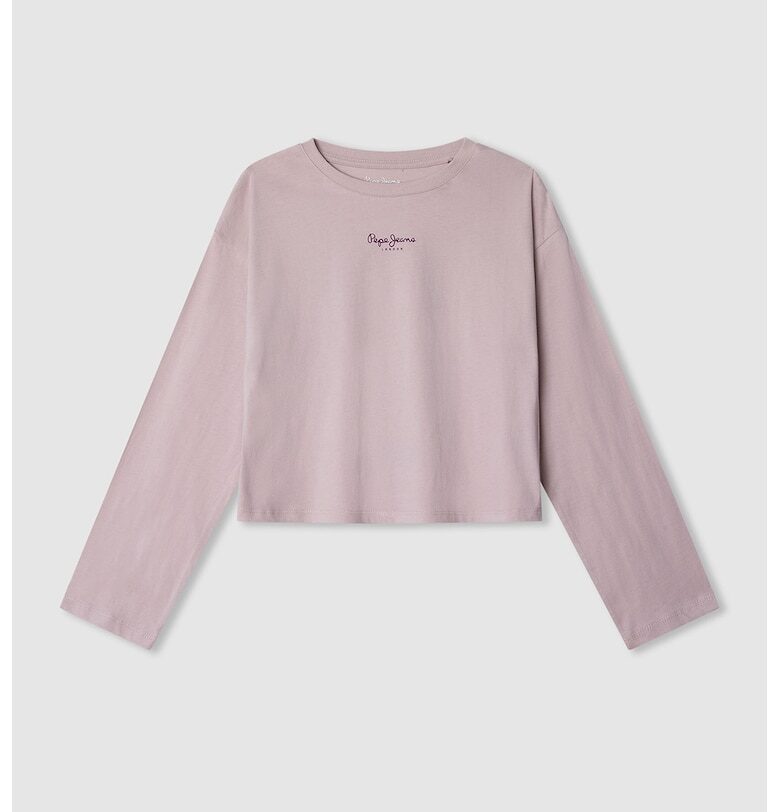 Къса блуза с овално деколте Pepe Jeans London