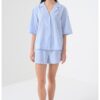 Къса долна пижама с лен Tommy Hilfiger