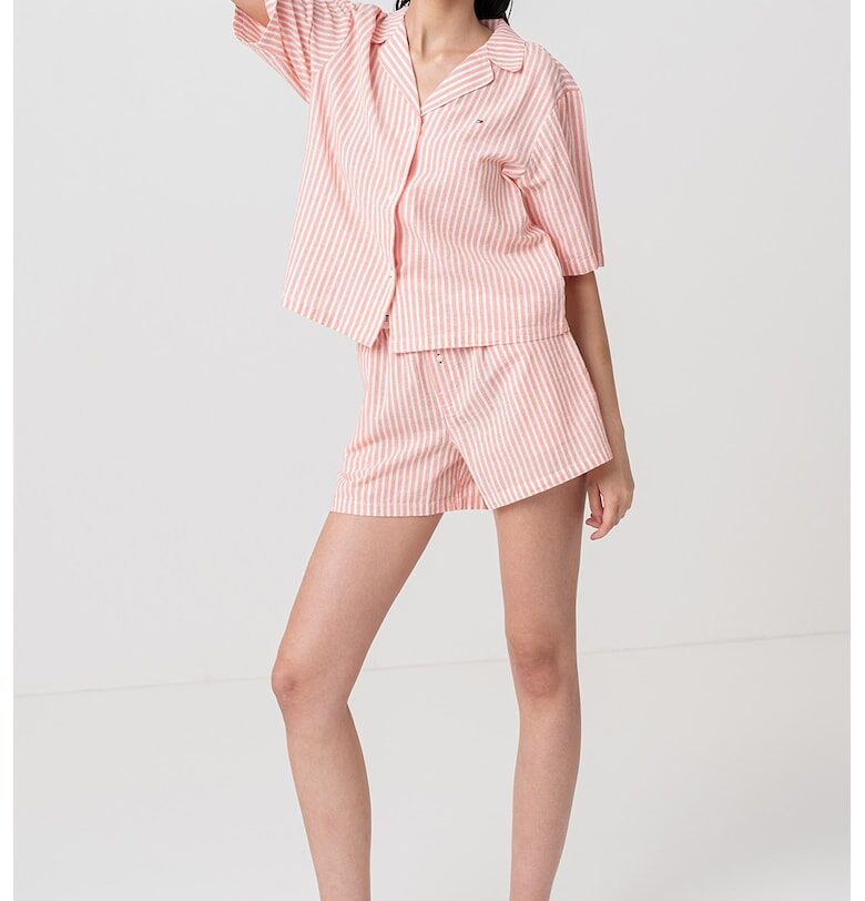 Къса долна пижама с лен Tommy Hilfiger