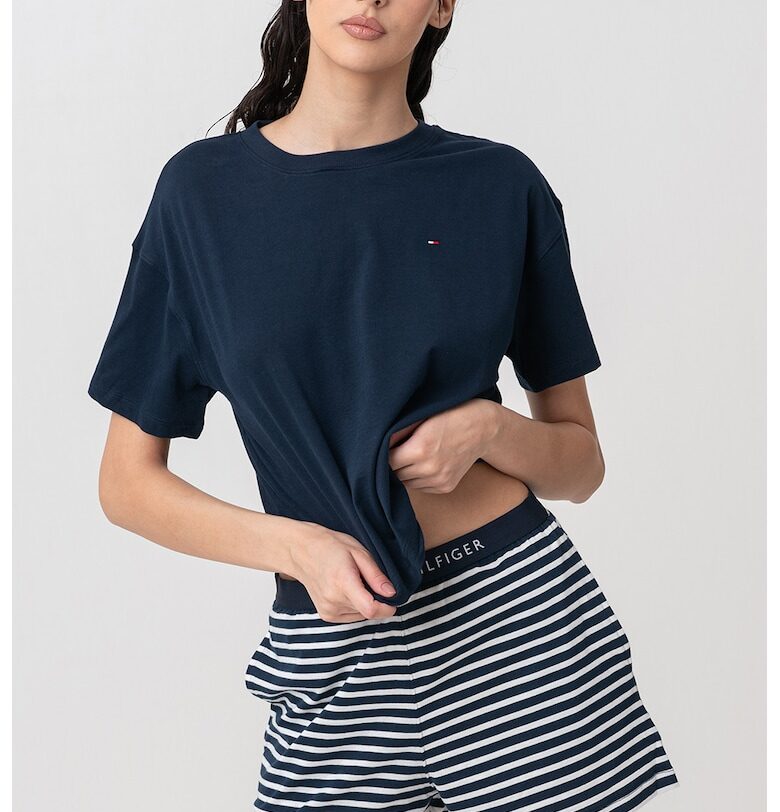 Къса памучна пижама Tommy Hilfiger