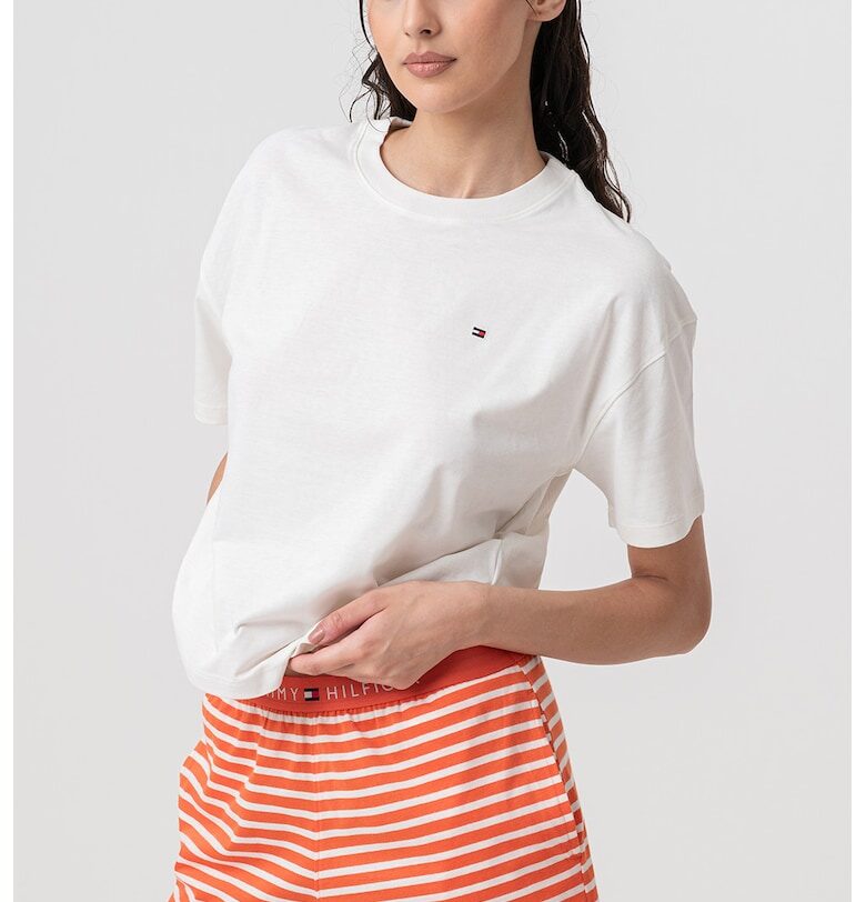 Къса памучна пижама Tommy Hilfiger