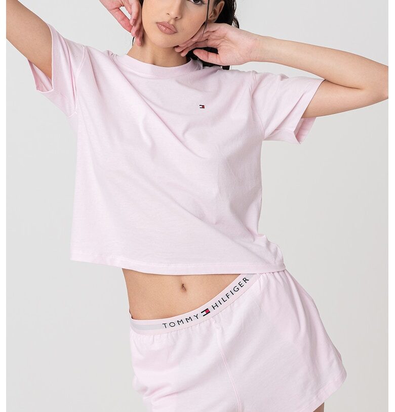 Къса памучна пижама Tommy Hilfiger