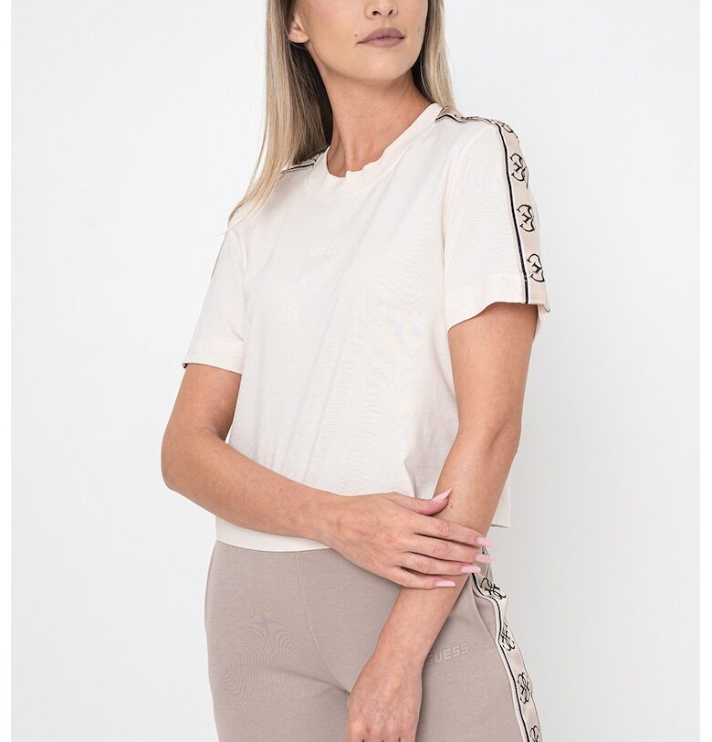 Къса памучна тениска GUESS