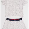 Къса пижама на точки с лого Tommy Hilfiger