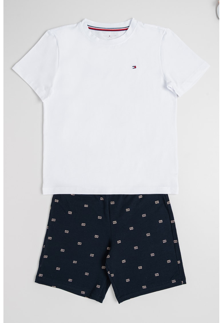 Къса пижама с лого Tommy Hilfiger