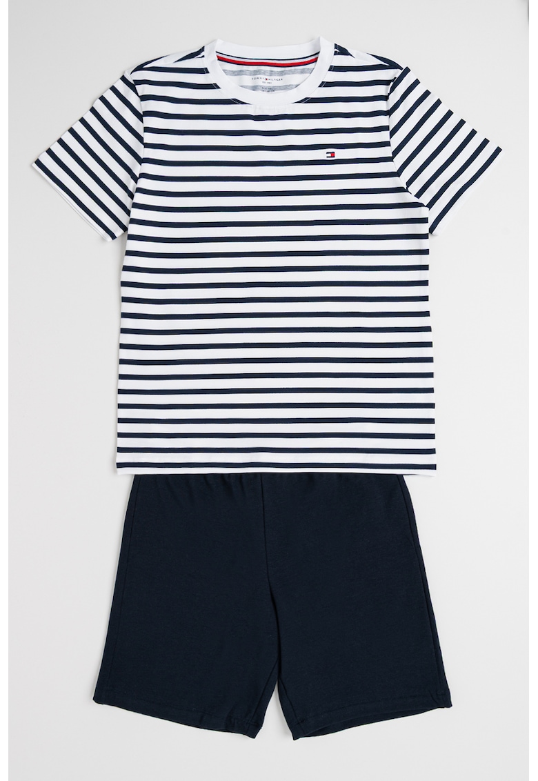 Къса пижама с лого Tommy Hilfiger
