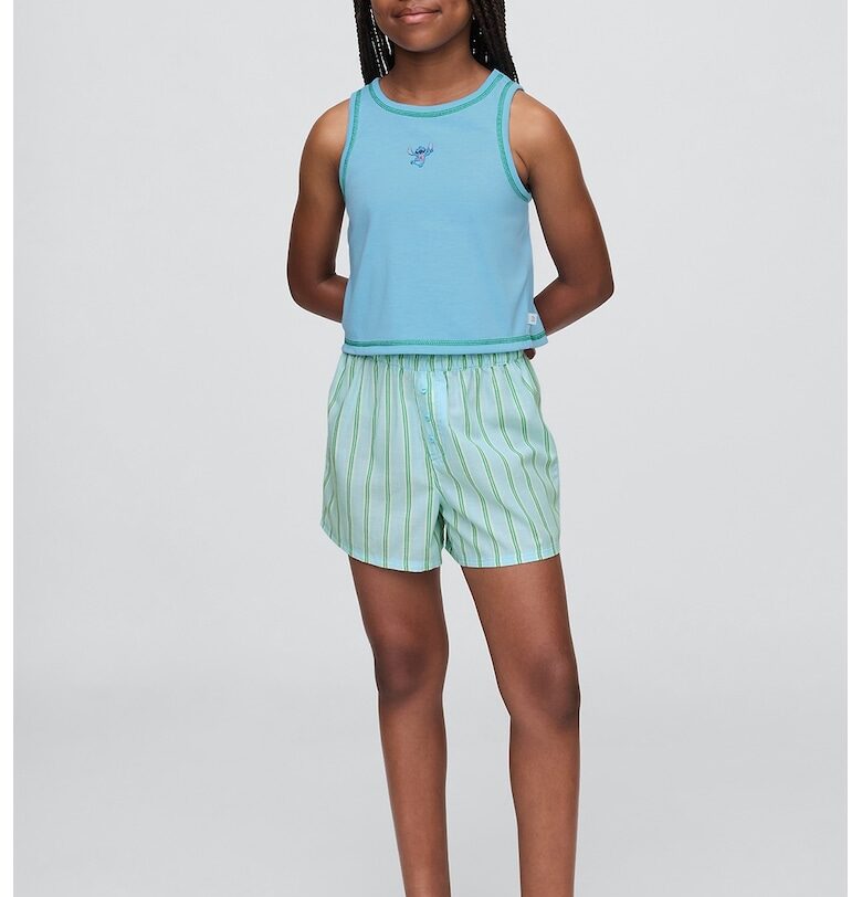 Къса пижама с овално деколте GAP