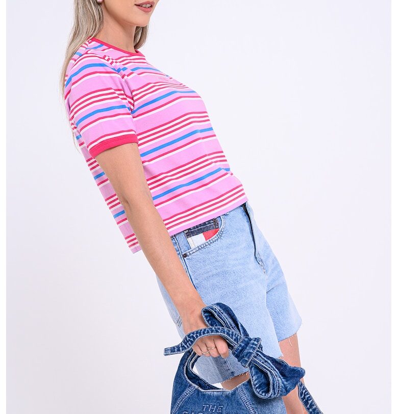 Къса раирана тениска Tommy Jeans