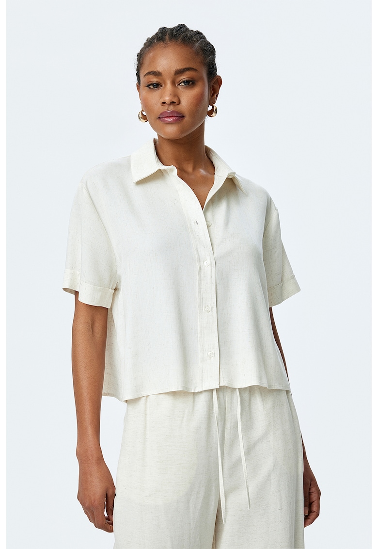 Къса риза с лен KOTON
