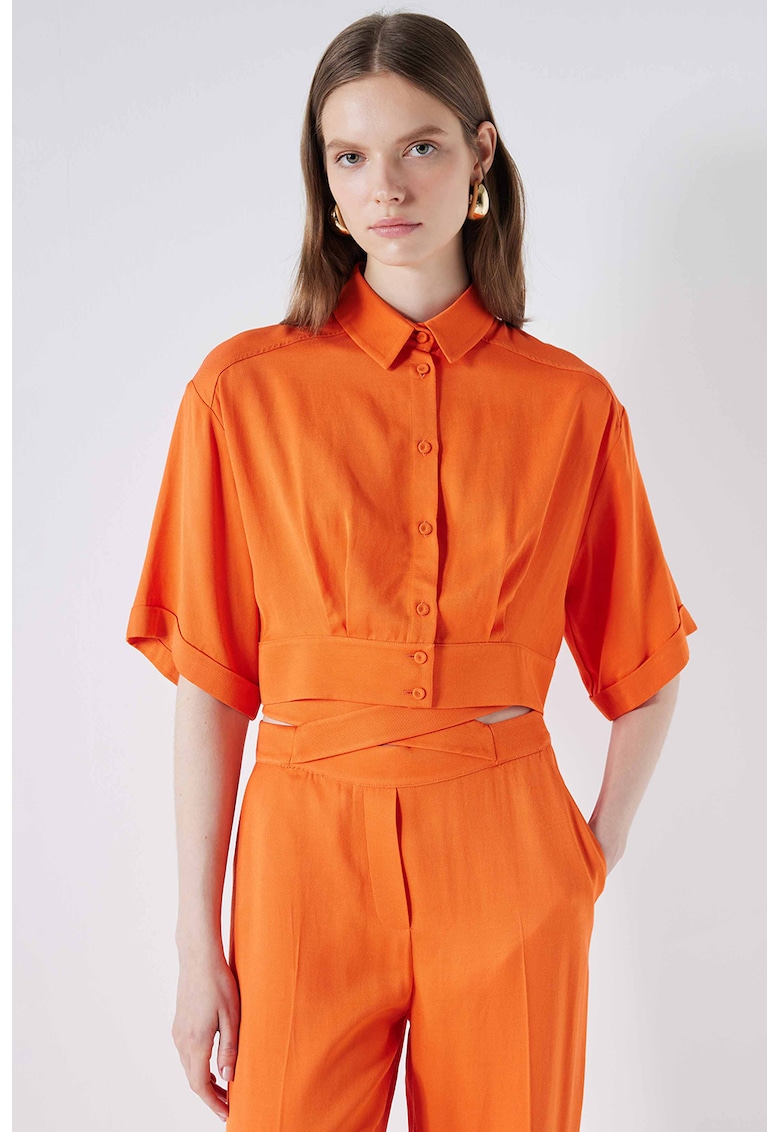 Къса риза с паднали ръкави Ipekyol