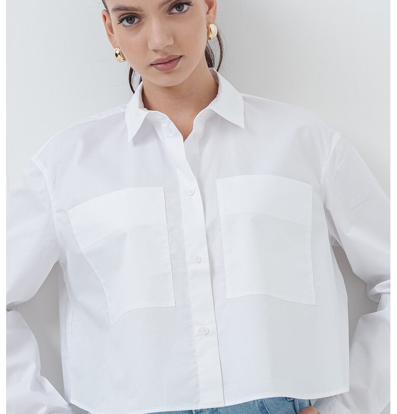 Къса риза с пришити джобове ARMANI EXCHANGE