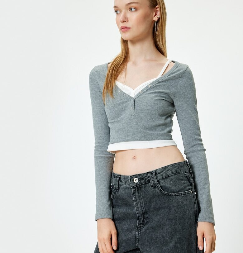 Къса рипсена блуза KOTON