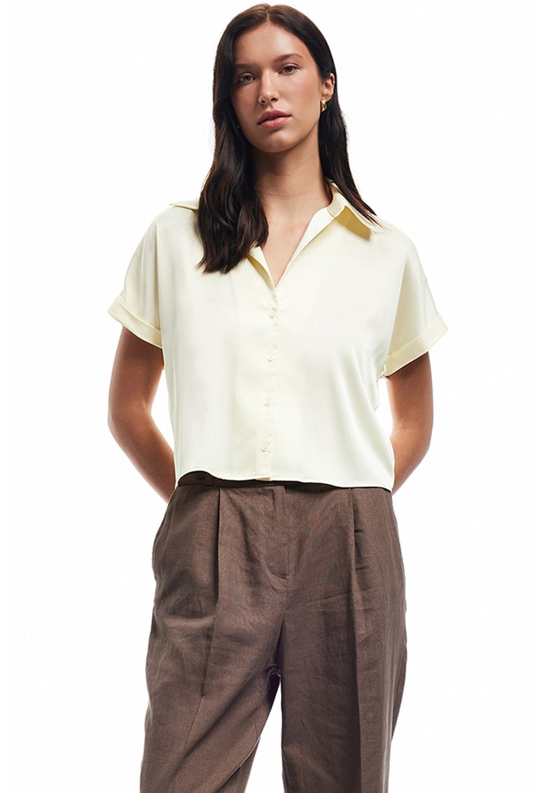 Къса сатинирана риза KOTON