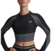 Къса спортна блуза с къс цип Under Armour