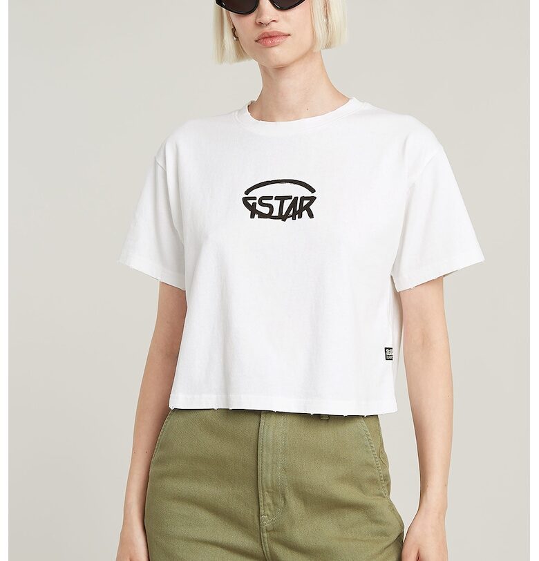 Къса тениска от органичен памук G-STAR