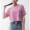 Къса тениска от органичен памук KARL LAGERFELD JEANS