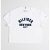 Къса тениска с бродиран надпис Tommy Hilfiger