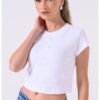 Къса тениска с лого CALVIN KLEIN JEANS