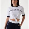 Къса тениска с лого GUESS