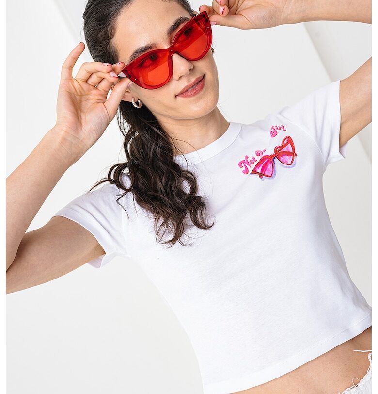 Къса тениска с лого HUGO