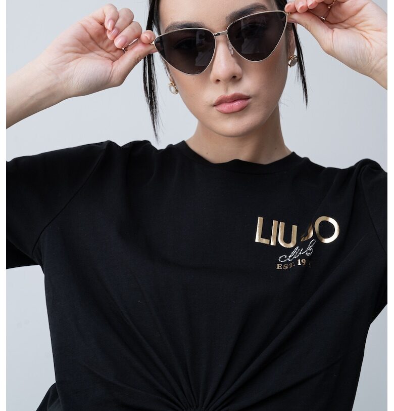 Къса тениска с лого Liu Jo