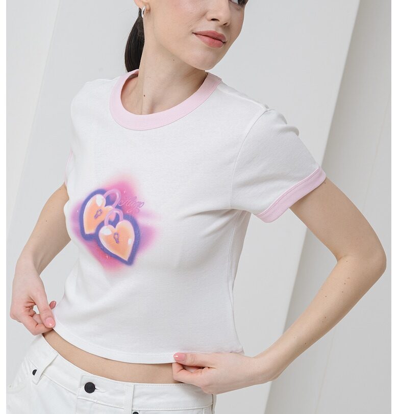 Къса тениска с принт HUGO