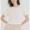 Къса фитнес тениска с лого GUESS