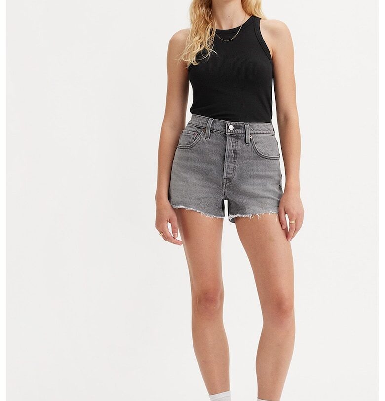 Къси дънки 501® с висока талия Levis