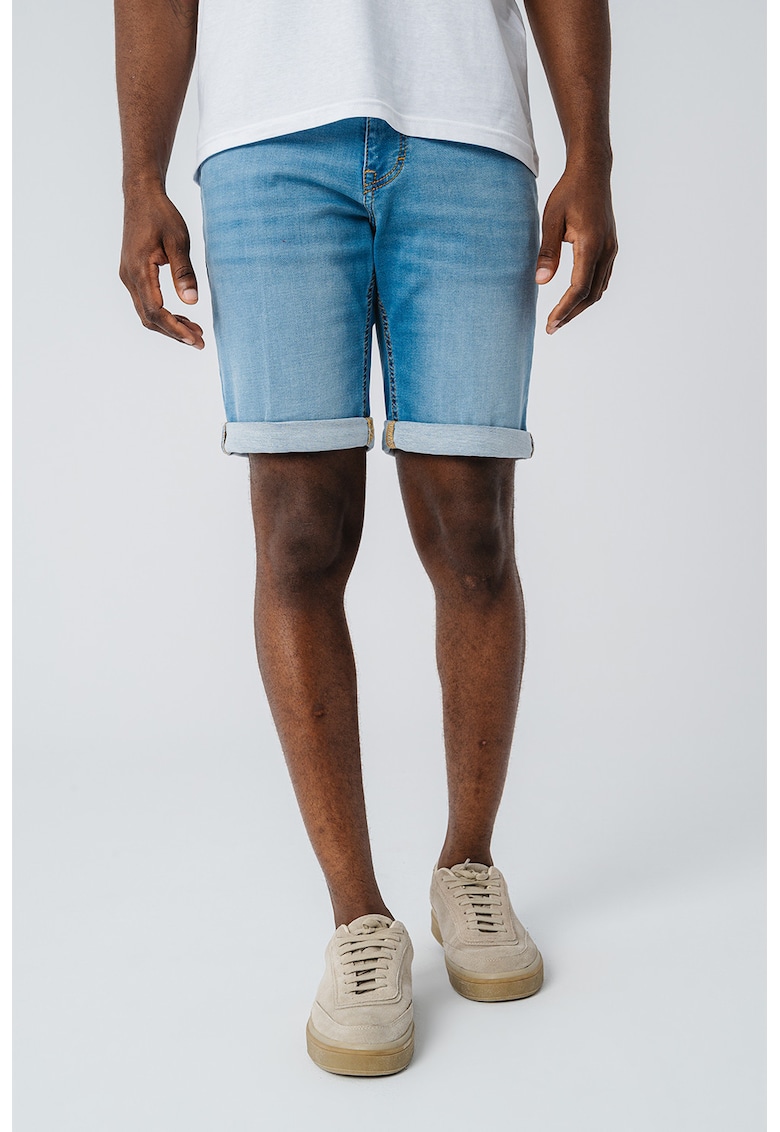 Къси дънки Chicago с навити подгъви Mustang