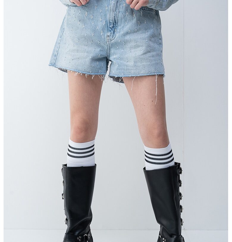 Къси дънки деграде KARL LAGERFELD JEANS