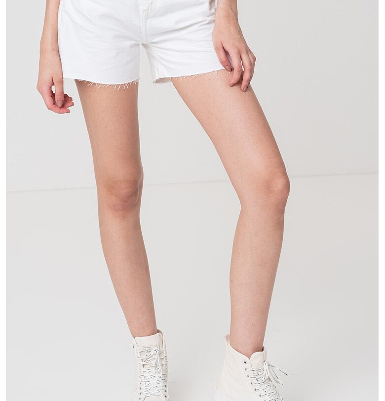 Къси дънки с висока талия CALVIN KLEIN JEANS