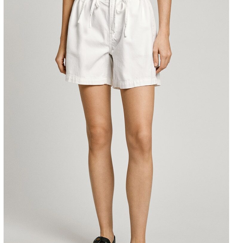 Къси дънки с висока талия Pepe Jeans London