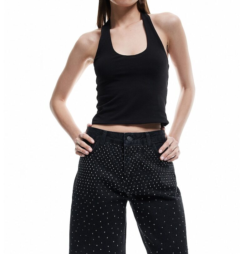 Къси дънки с декоративни камъни KOTON