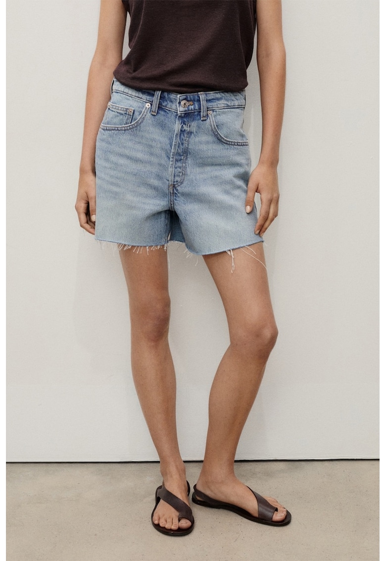 Къси дънки с копчета Mango