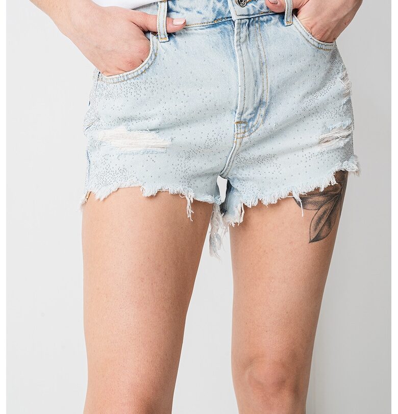 Къси дънки с ресни Liu Jo