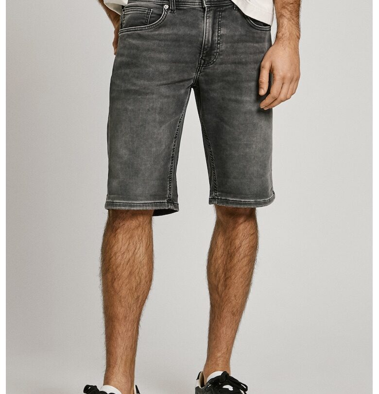 Къси дънки със захабен ефект Pepe Jeans London