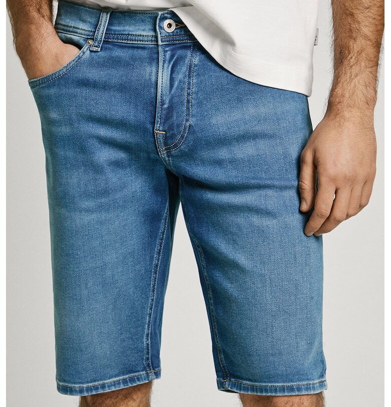 Къси дънки със средновисока талия Pepe Jeans London