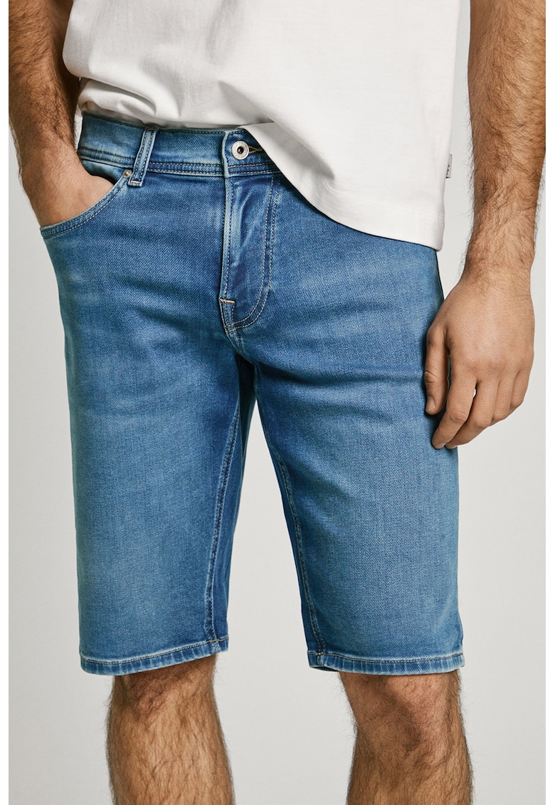 Къси дънки със средновисока талия Pepe Jeans London