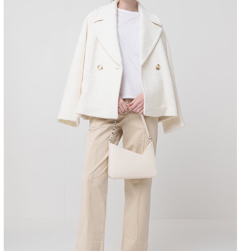 Късо палто с вълна BOSS