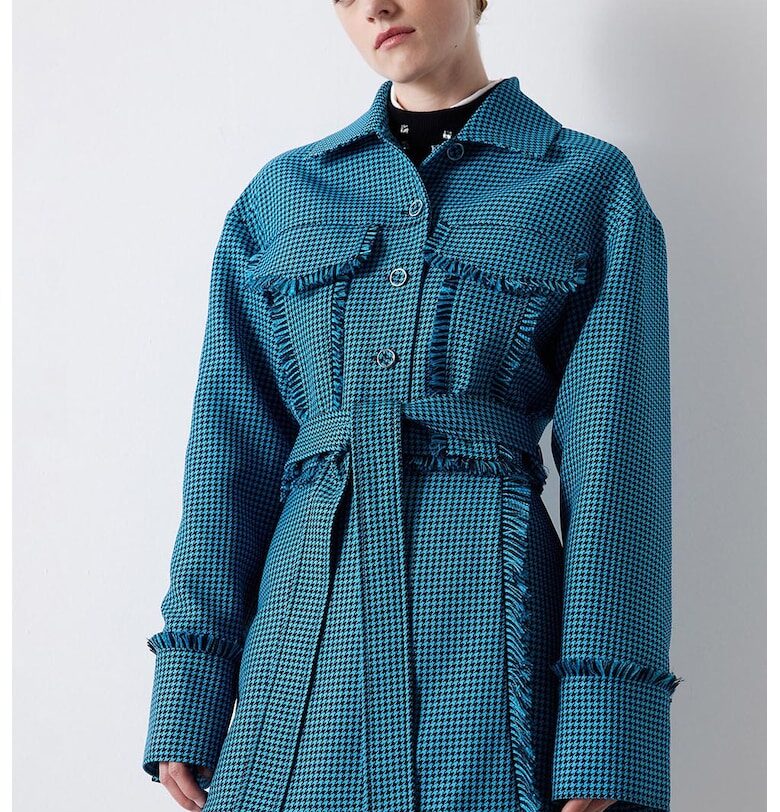 Късо пепитено яке Ipekyol