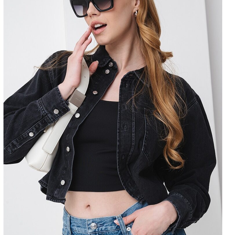 Късо свободно яке от деним CALVIN KLEIN JEANS