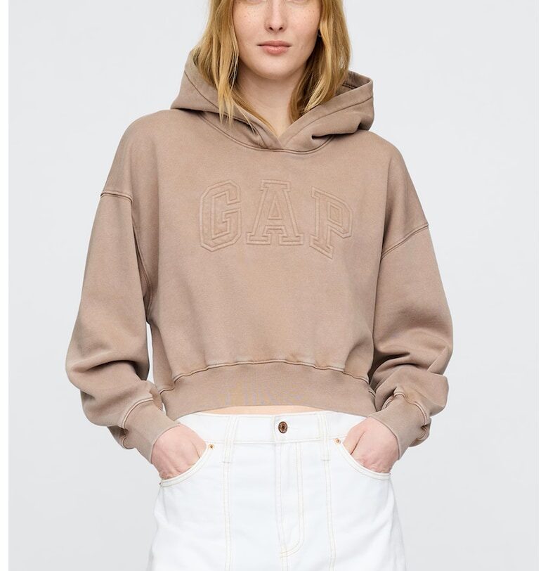 Късо худи с лого GAP