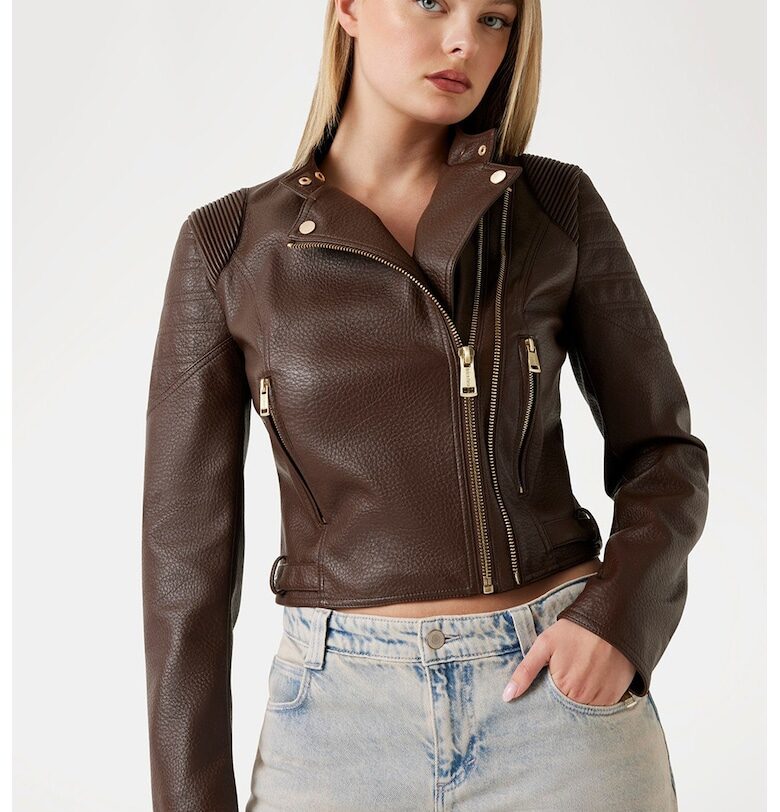 Късо яке от еко кожа GUESS