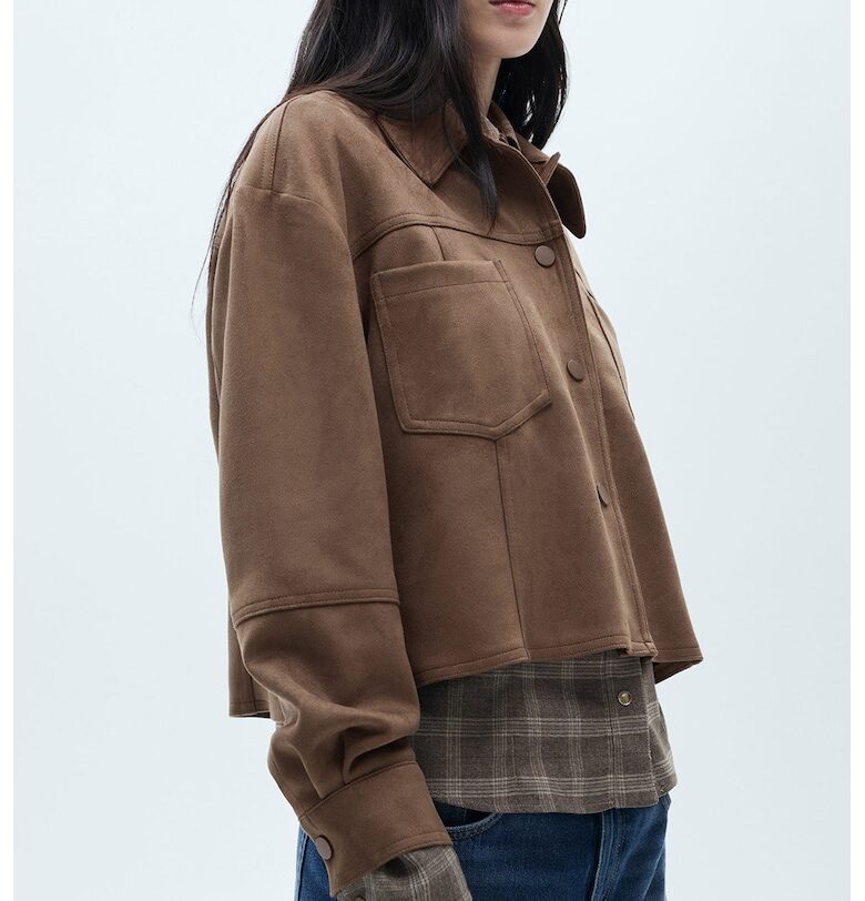 Късо яке с капси Mango