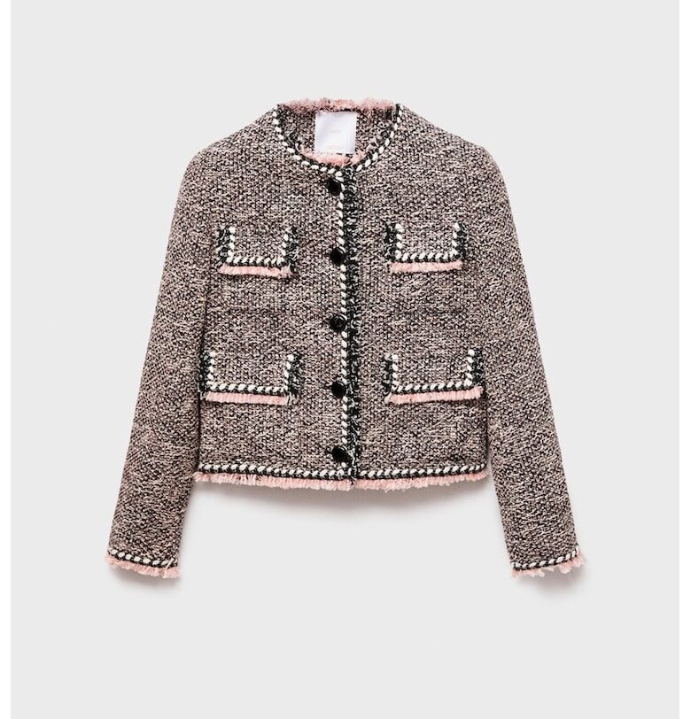 Късо яке с копчета Mango