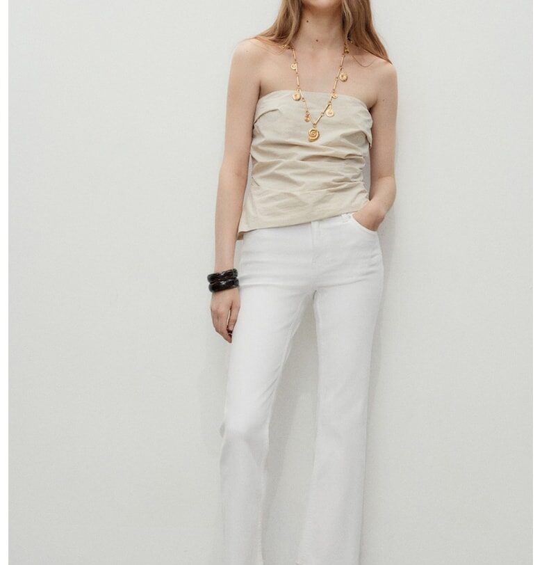 Леко разкроени дънки Sienna Mango