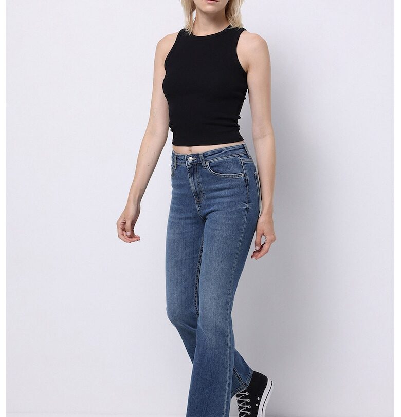 Леко разкроени дънки с висока талия COLINS