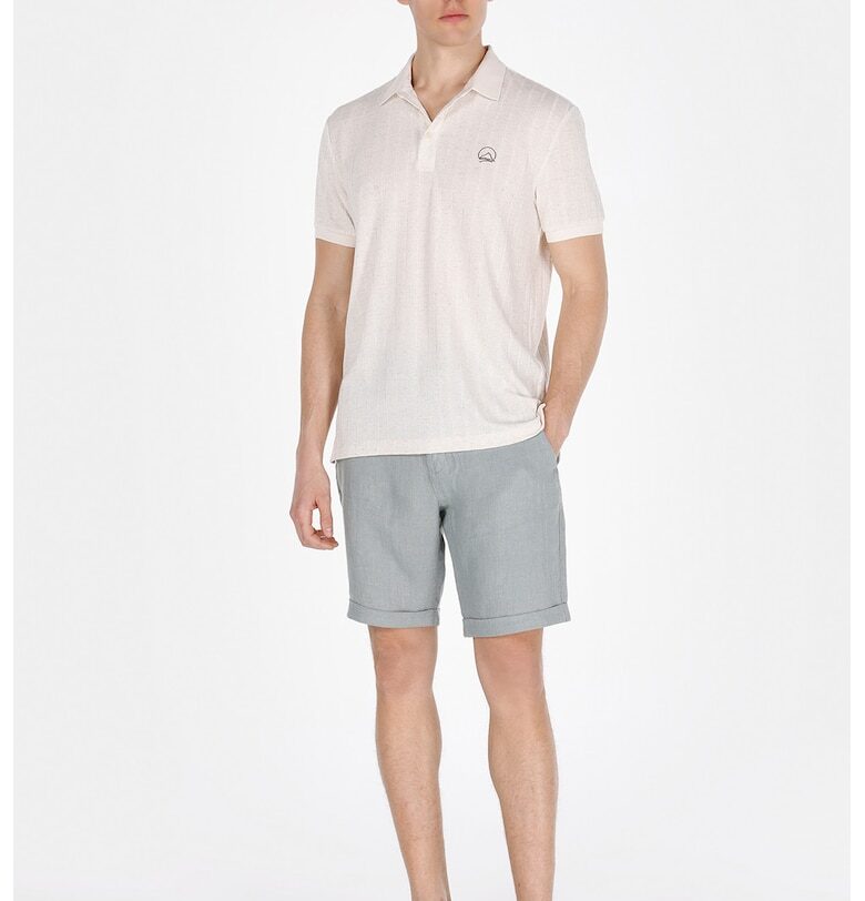 Ленен къс панталон с връзки COLINS