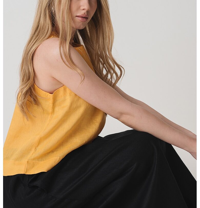 Ленена блуза без ръкави United Colors of Benetton