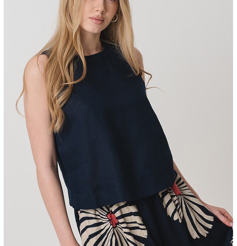 Ленена блуза без ръкави United Colors of Benetton